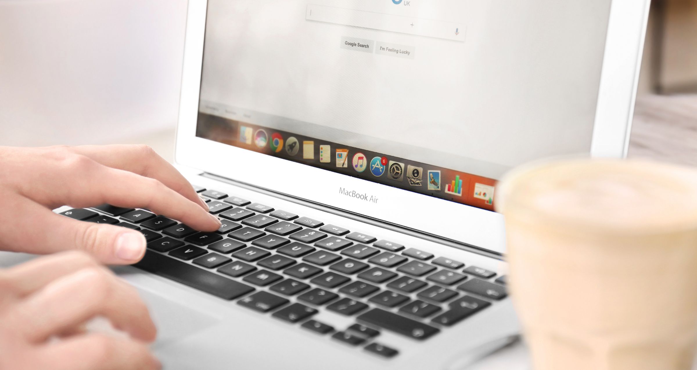 laptop showing a google search